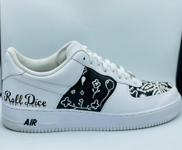 "Black Bandana" Air Force Ones - Image 2