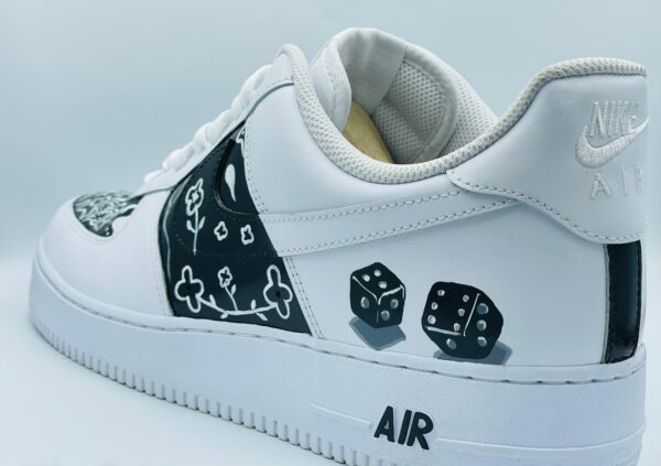 "Black Bandana" Air Force Ones - Image 4